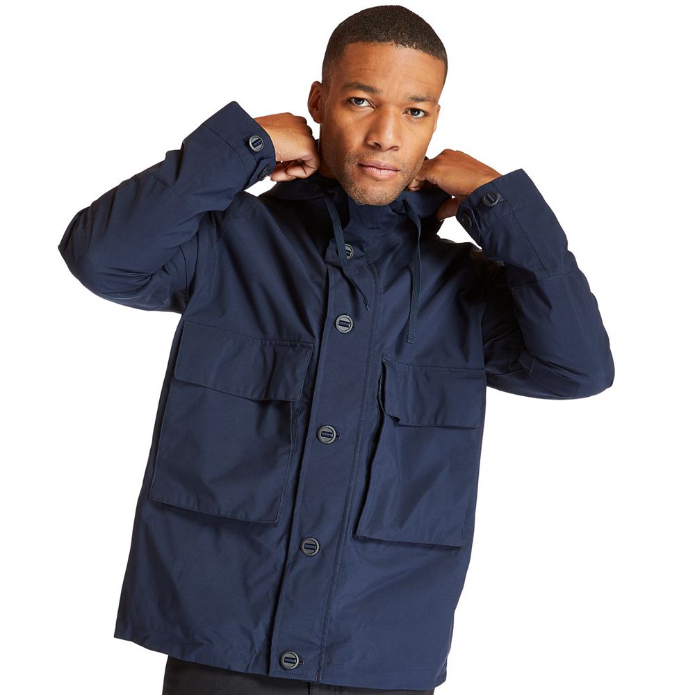 Chaquetas Timberland Hombre Ecoriginal Waterproof Worker Azul Marino - Chile EDK-510236